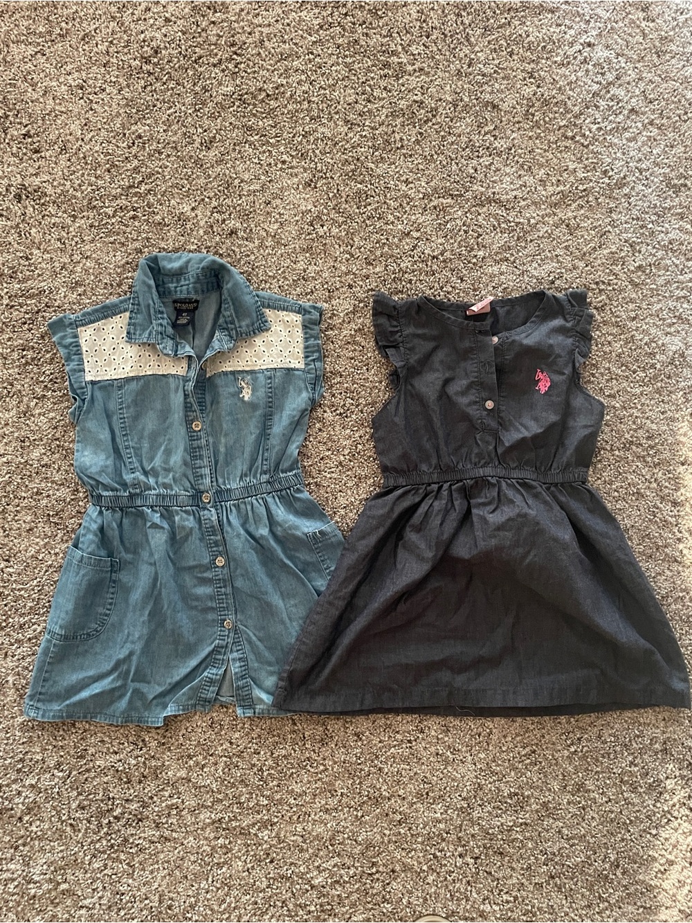 US POLO ASSN. Denim Dresses, toddler girls size 4T